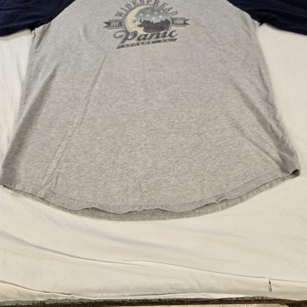Widespread Panic Raglan Baseball T-shirt 1986 Athens, GA Moon Stars Size Large - Picture 4 of 10